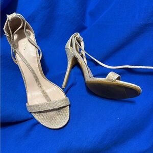 Elegant Gold High Heel Sandals